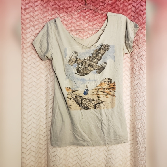 Teefury Tops - Vintage Firefly Tardis Tee XXL Teefury Tops - Vintage Firefly Tardis Tee XXL